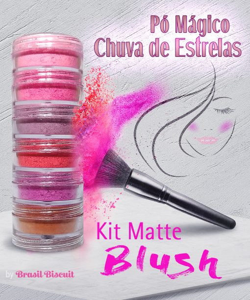 Pó Mágico Chuva de Estrelas Kit Matte Blush