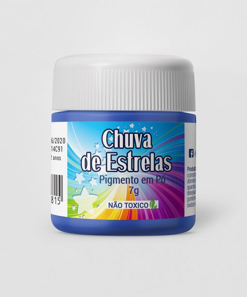 Pigmento em Pó 7g Azul Royal Chuva de Estrelas