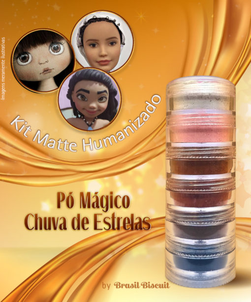 Pó Mágico Chuva de Estrelas Kit Matte Humanizado