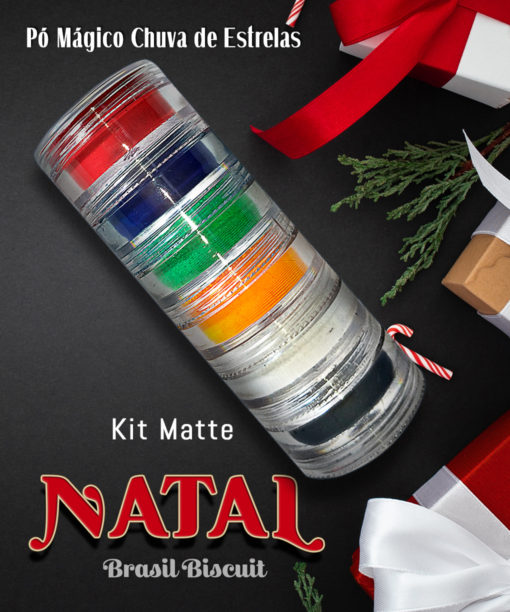 Pó Mágivco Chuva de Estrelas Kit Matte Natal