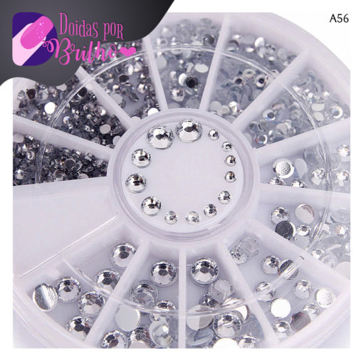 Disco de Strass Cristal 1,2 / 2 / 3 / 4 mm