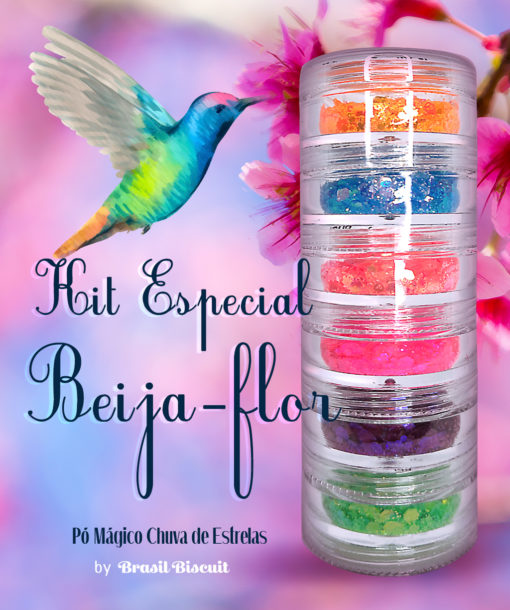 Pó Mágico Chuva de Estrelas Kit Especial Beija-Flor