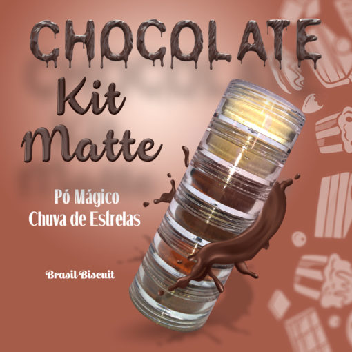 Pó Mágico Chuva de Estrelas Kit Matte Chocolate