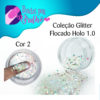 Doidas por Brilho Coleção Glitter Flocado Holo 1.0 - Cor 2