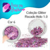 Doidas por Brilho Coleção Glitter Flocado Holo 1.0 - Cor 6