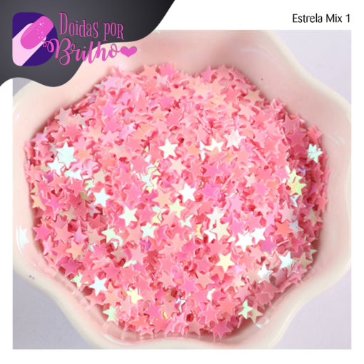 Caixa de Glitter Estrela Mix 1