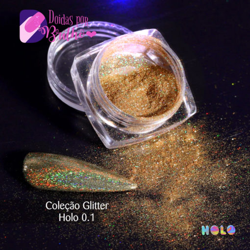 Doidas Por Brilho Coleção Glitter Holo 0.1 - Cor 2