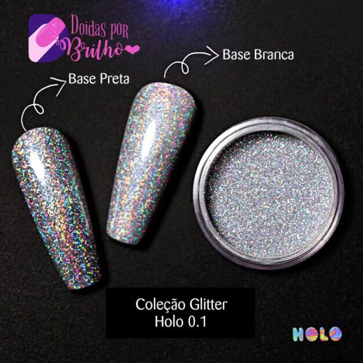 Doidas Por Brilho Coleção Glitter Holo 0.1 - Cor 1