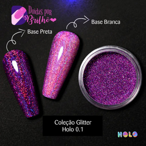 Doidas Por Brilho Coleção Glitter Holo 0.1 - Cor 19