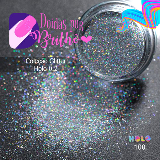 Doidas Por Brilho Coleção Glitter Holo 0.2 - Cor 1