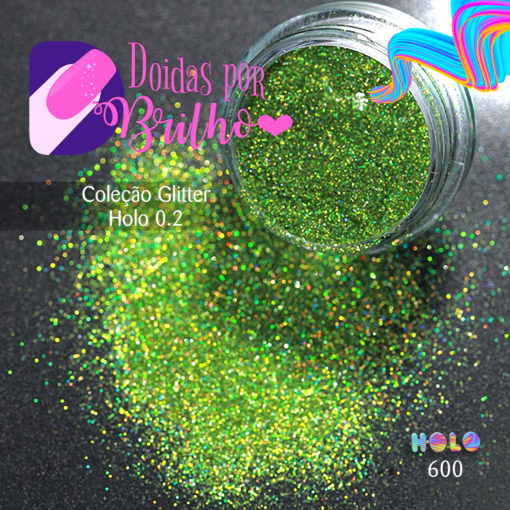 Doidas Por Brilho Coleção Glitter Holo 0.2 - Cor 10